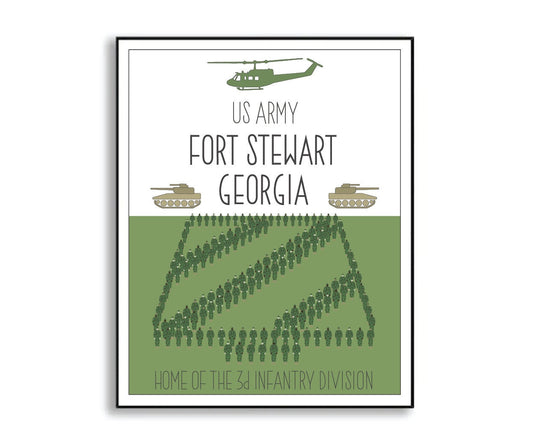 fort stewart + hunter army airfield print