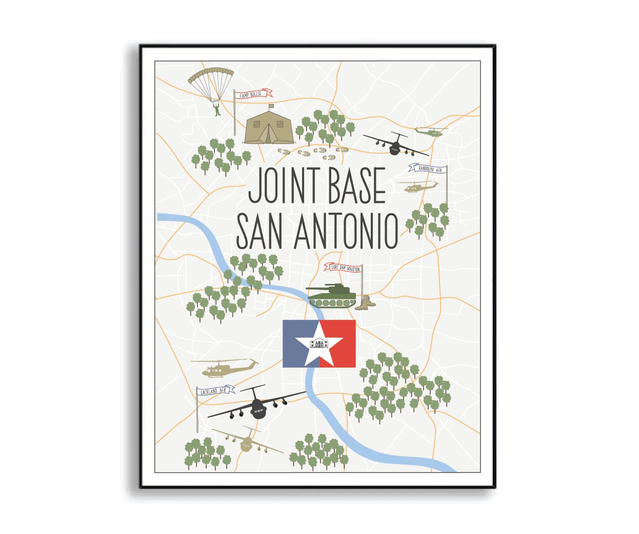 Joint Base San Antonio Print – Sketch + Sentiment