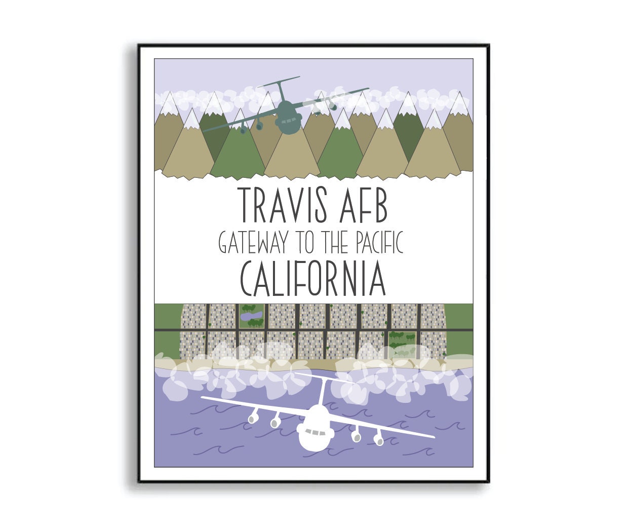 travis air force base print