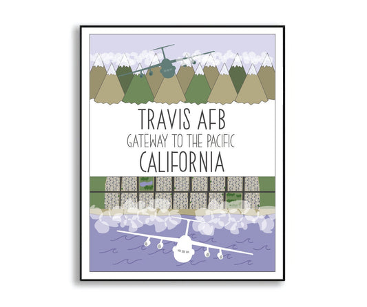 travis air force base print