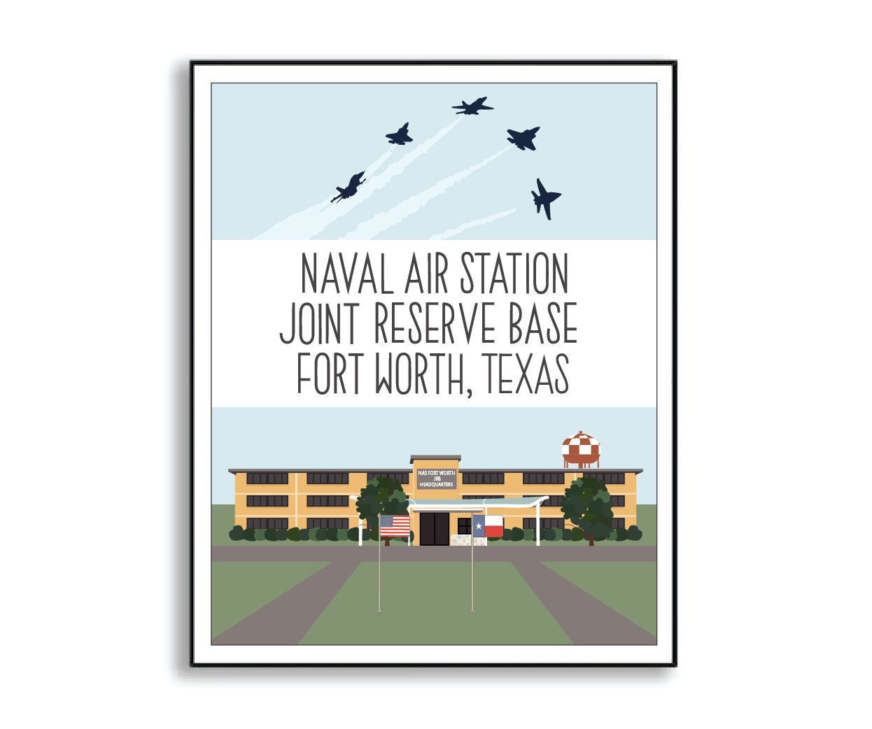naval air station joint reserve base fort worth print