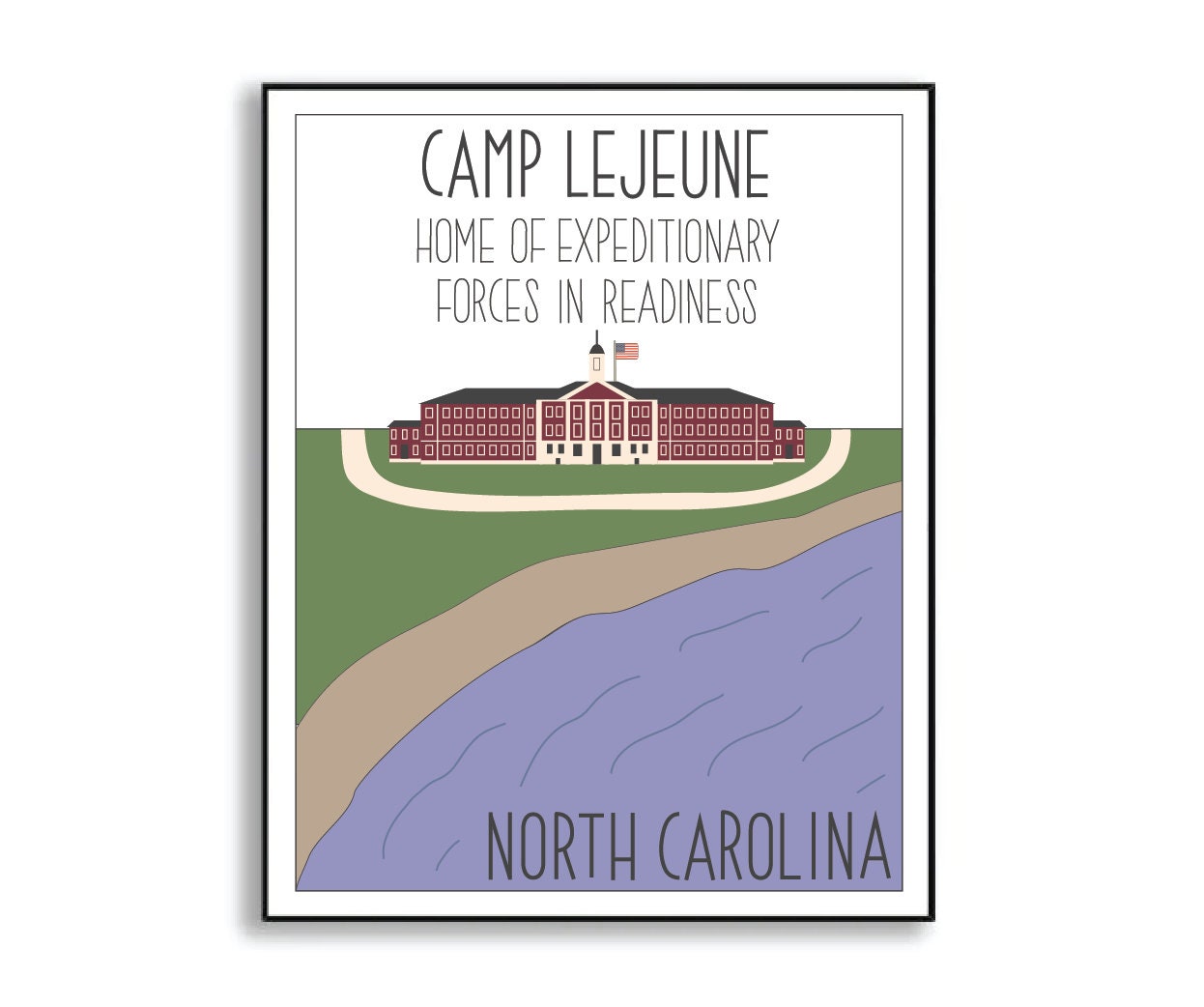 camp lejeune print