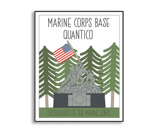 marine corps base quantico print