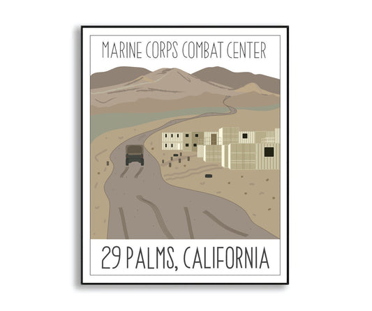 marine corps combat center 29 palms print