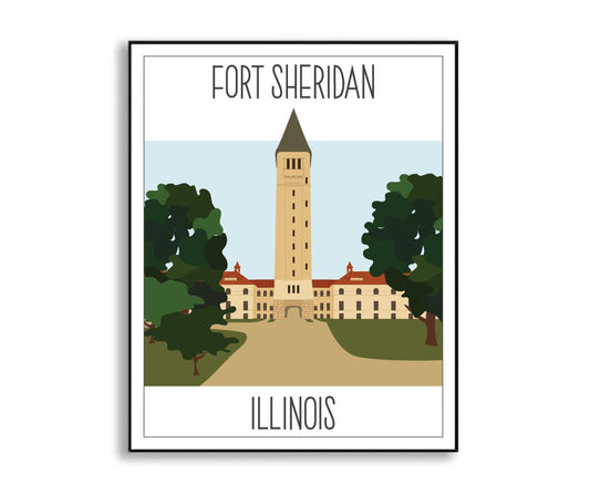 fort sheridan print