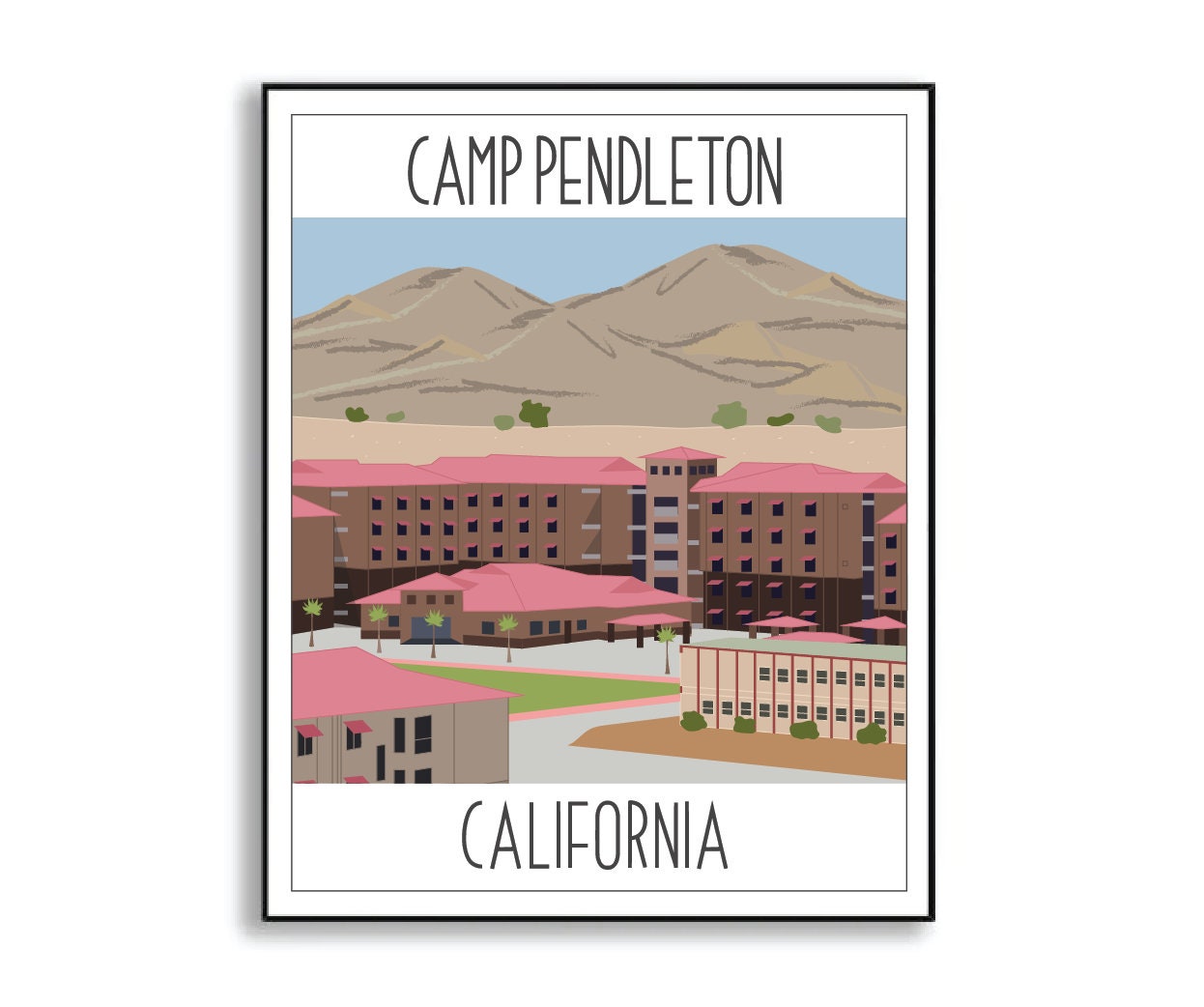 camp pendleton print