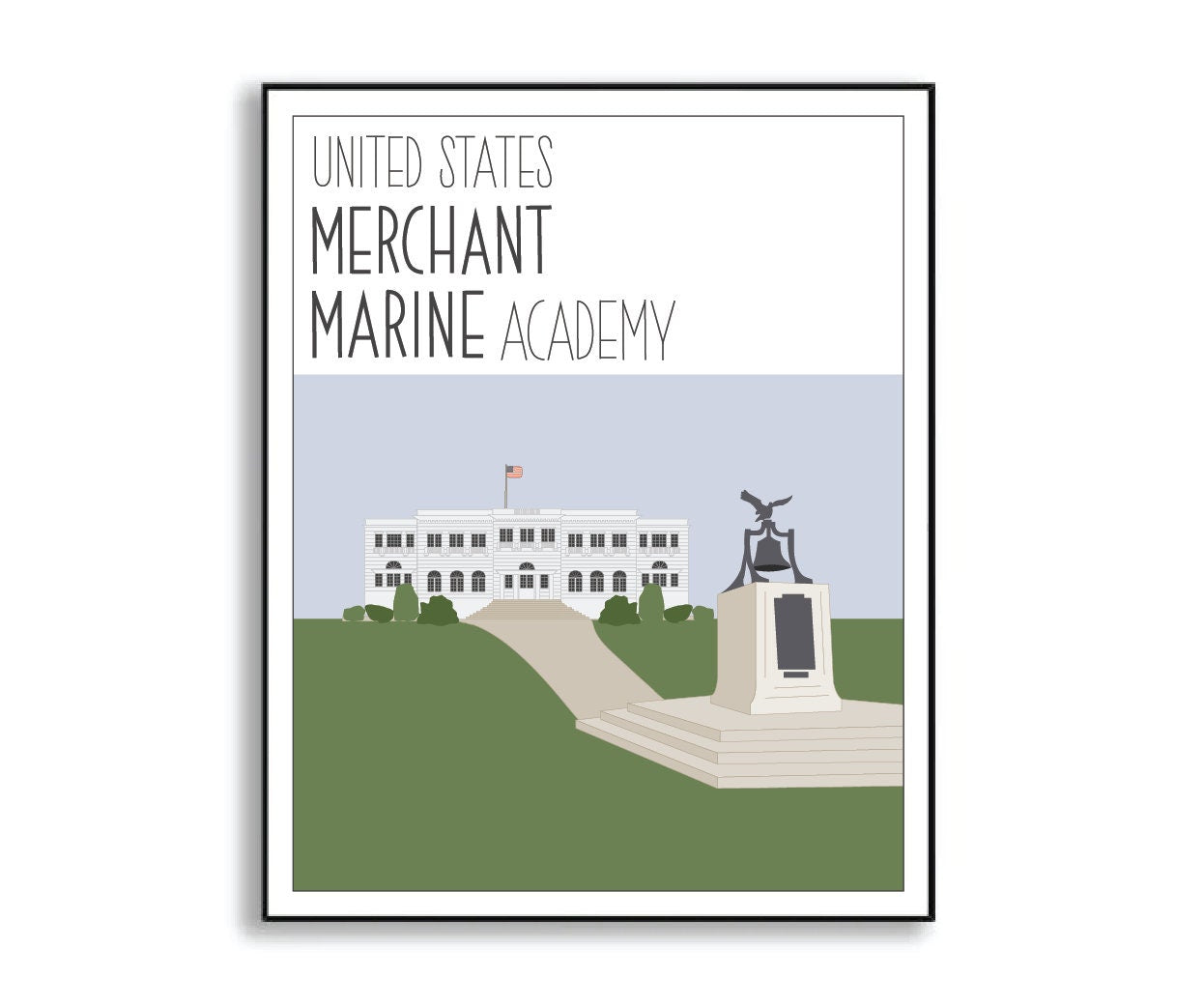 us merchant marine academy print