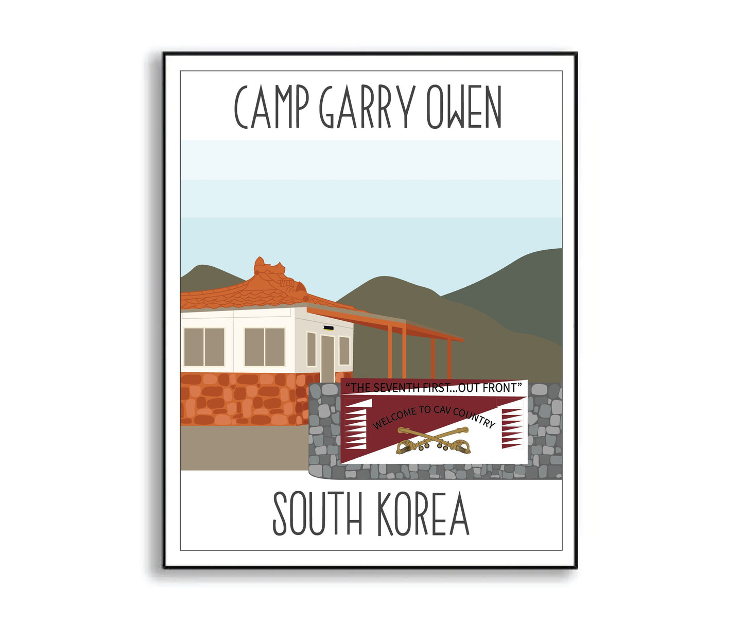 camp garry owen print
