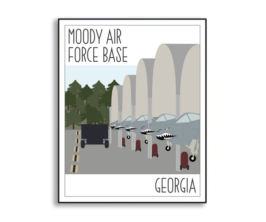 moody air force base print