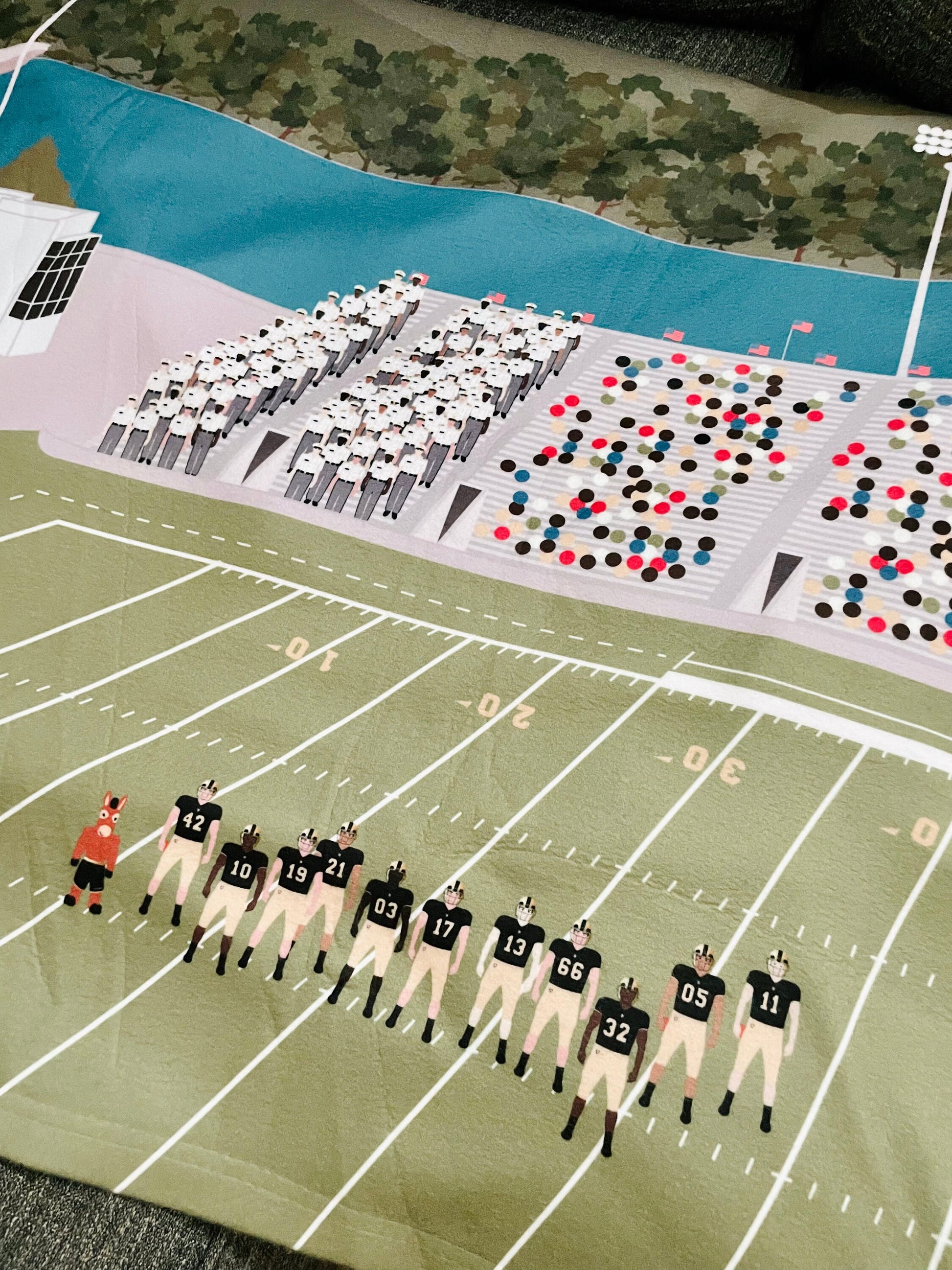 michie stadium throw blanket