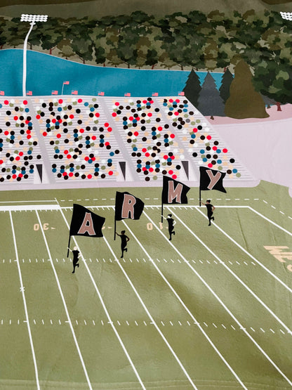 michie stadium throw blanket