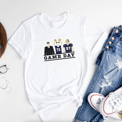 navy football game day tshirt