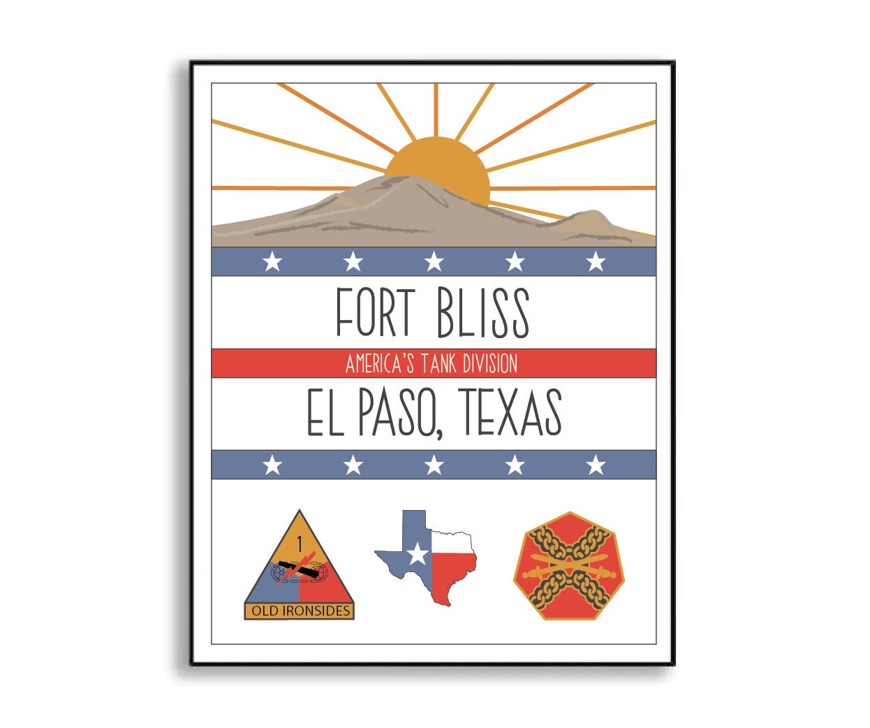 fort bliss print