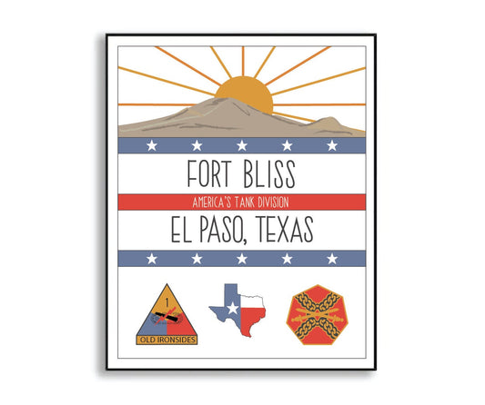 fort bliss print