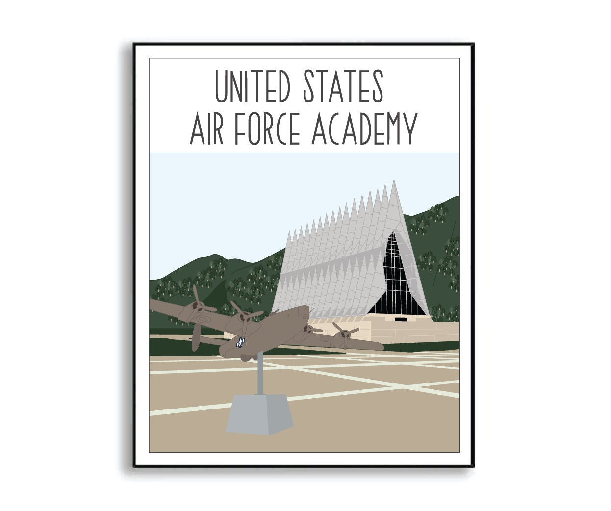us air force academy print
