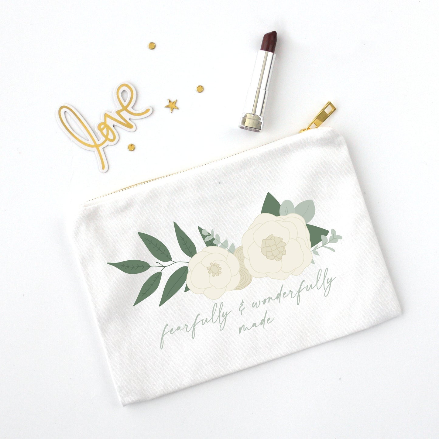 fearfully and wonderfully made cosmetic bag