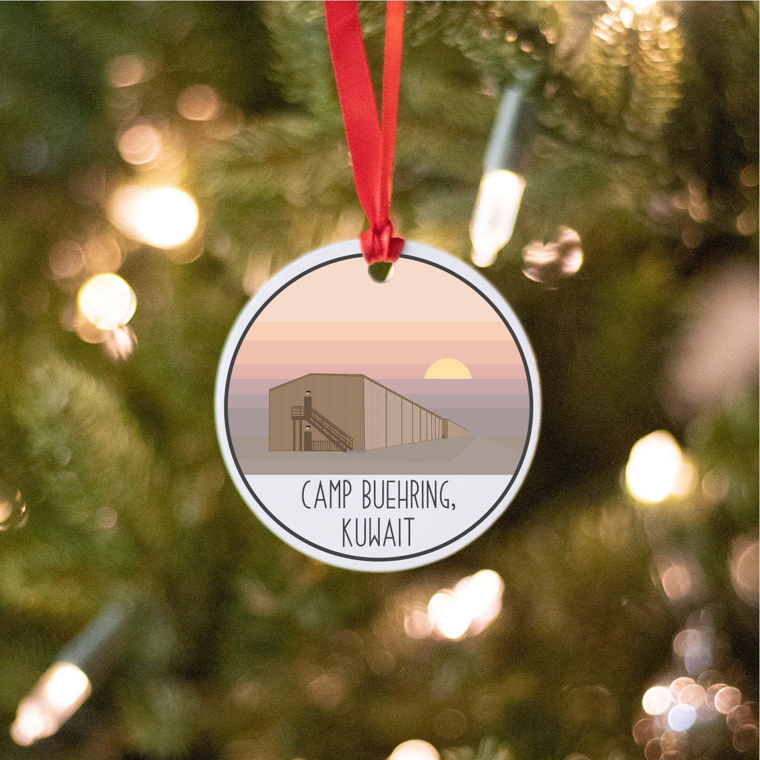 camp buehring ornament