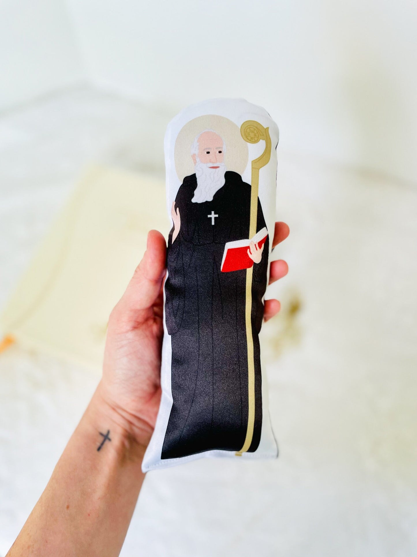 saint benedict prayer doll