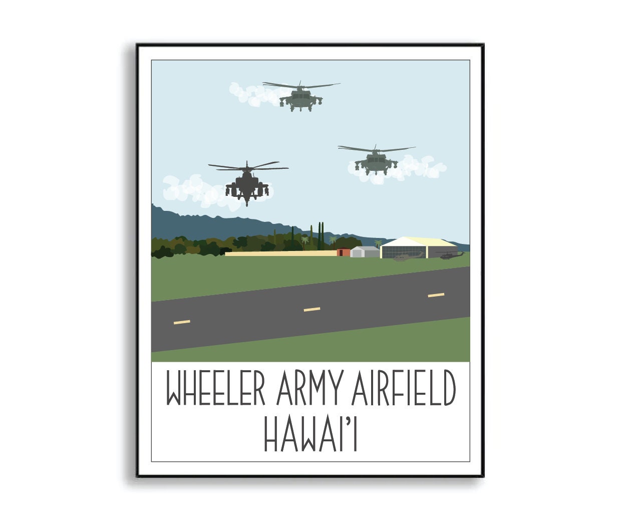 wheeler army airfield print