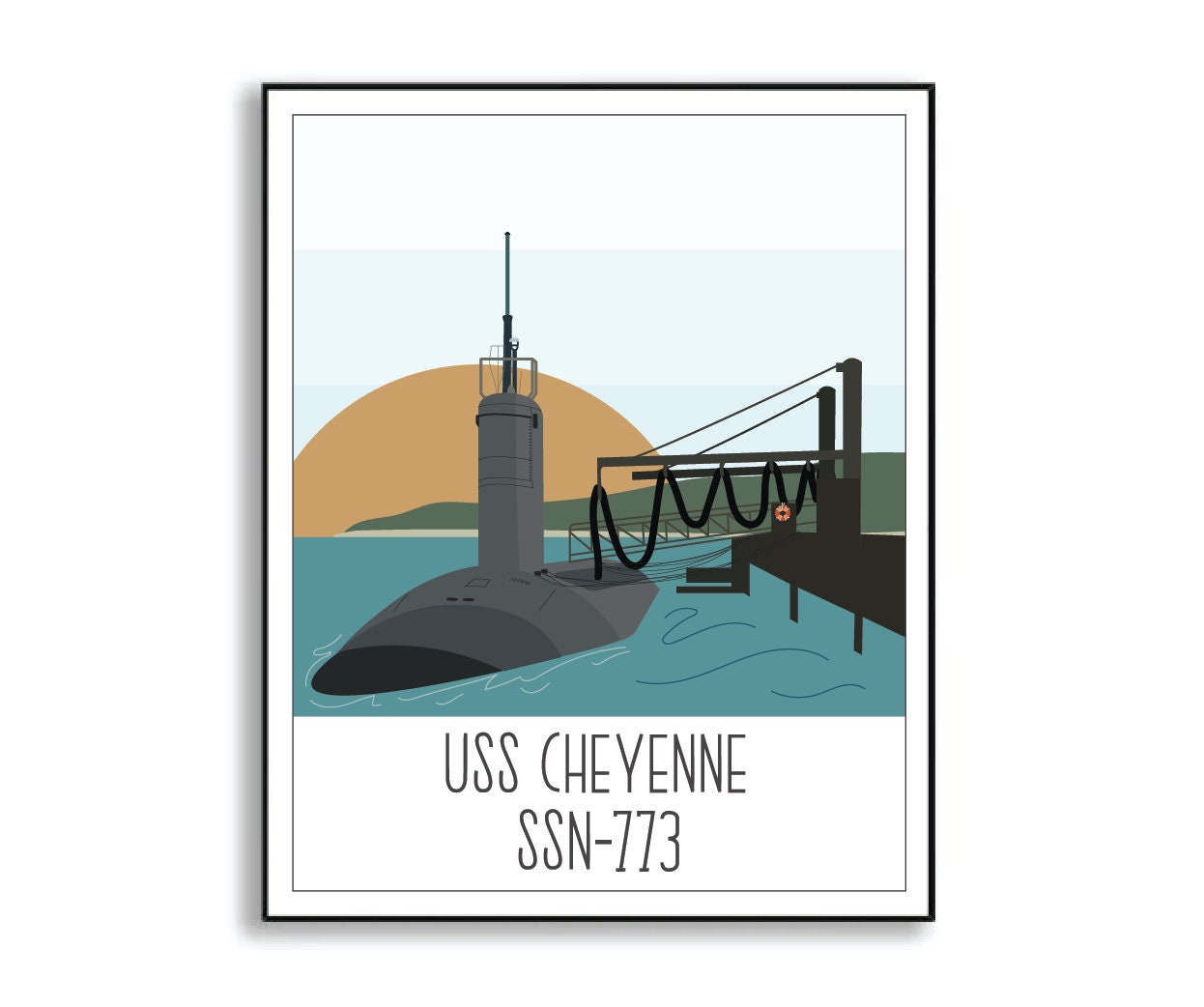 uss cheyenne ssn-773 print
