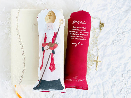 saint nicholas prayer doll