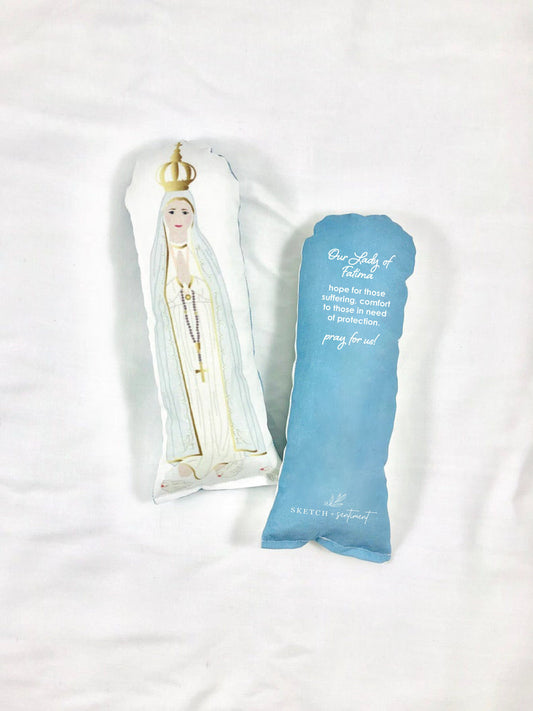our lady of fatima prayer doll