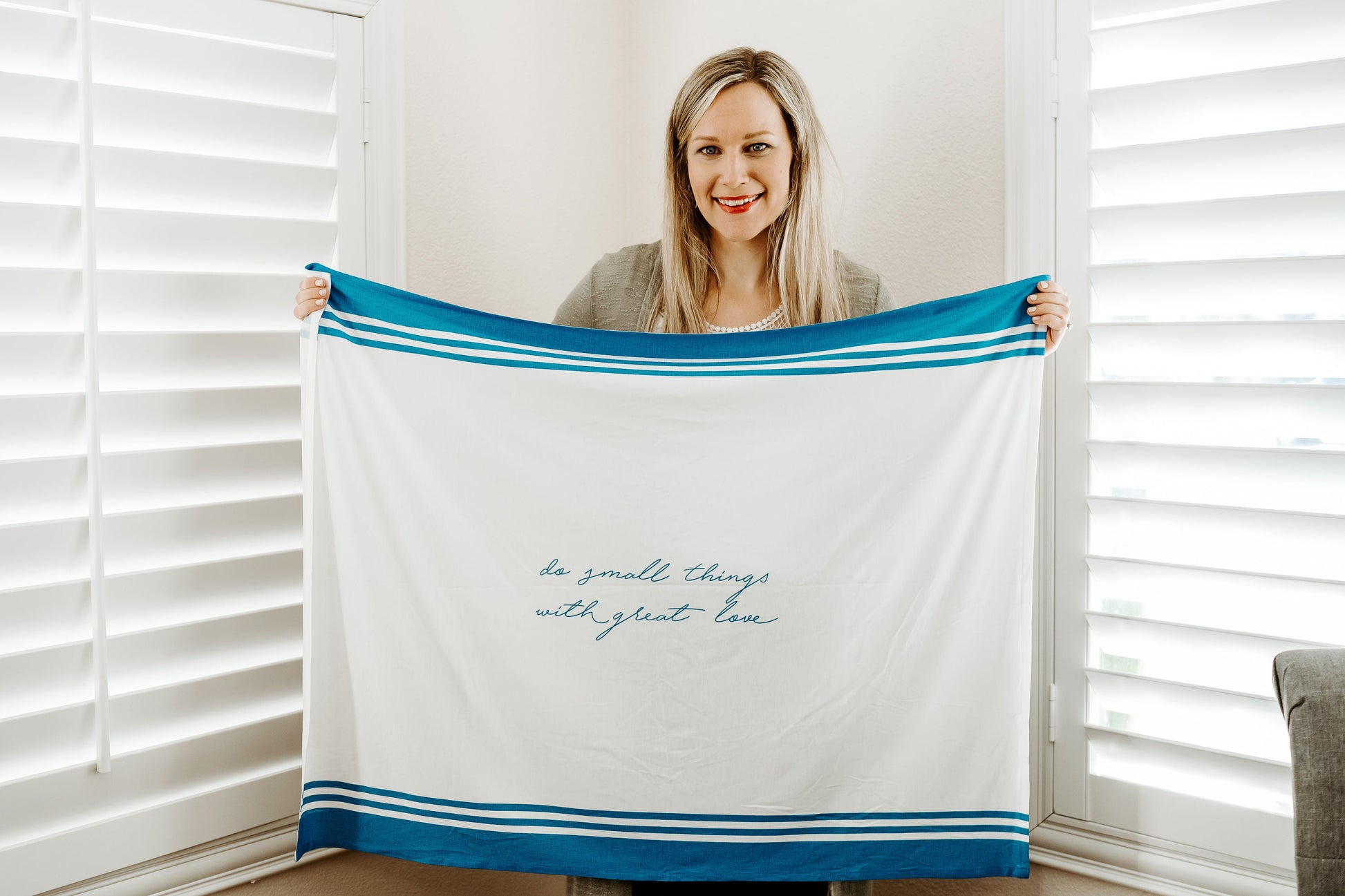 do small things with great love - st. mother teresa baby swaddle set